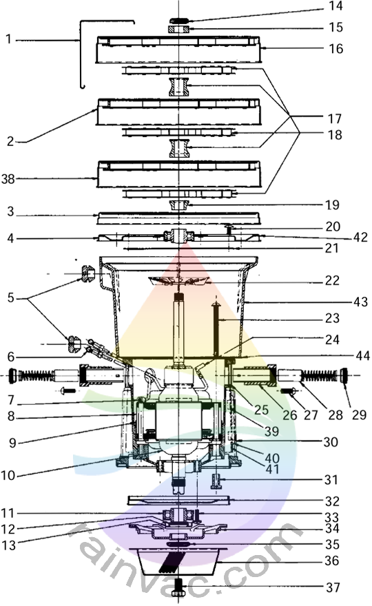 Rainbow Model D3A Motor Design Parts